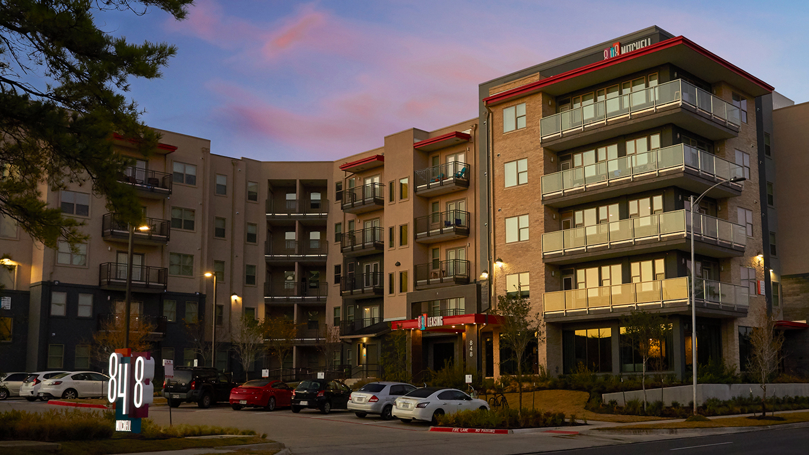 Residential apartment building exterior